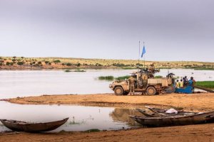 Tropas da missão das Nações Unidas no Mali, em Dezembro de 2014