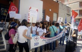 Greve dos enfermeiros dos centros de saúde de Almada e Seixal