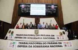 Trabalhadores e deputados lançam Frente em defesa da Soberania Nacional no Paraná