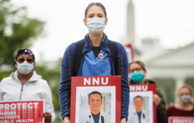  EUA: trabalhadores da saúde denunciam resposta à pandemia de Covid-19