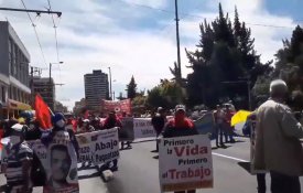Protestos no Equador contra as medidas neoliberais do governo