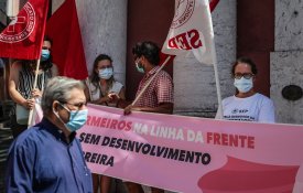 Protesto dos enfermeiros do Centro Hospitalar Barreiro-Montijo