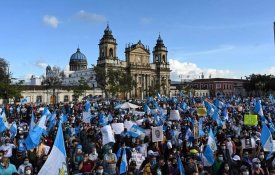  Novos protestos contra o governo da Guatemala