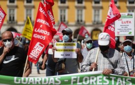 Greve dos guardas-florestais em defesa das carreiras