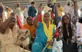 Agricultores lideram greve com grande impacto na Índia