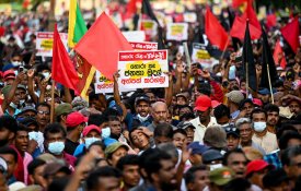 Pelo menos um morto e vários feridos em protestos contra o governo no Sri Lanka
