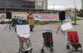 Protesto em Espinho contra o aumento do custo de vida