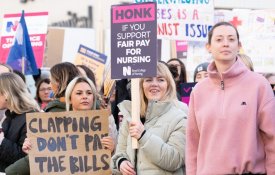 Cansados e mal pagos, enfermeiros fizeram greve no Reino Unido