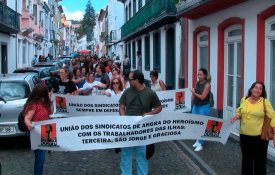 Trabalhadores do comércio e escritórios da Ilha Terceira em luta