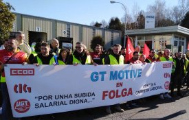 Trabalhadores da GT Motive na Galiza em luta por aumentos salariais