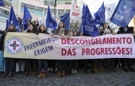 Enfermeiros do IPO Lisboa em greve no dia 6 de Fevereiro