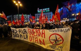 Contra a «escalada bélica da NATO», mobilizações em Madrid e Barcelona
