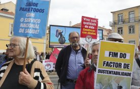 Manifestação pela reposição do poder de compra de reformas e pensões