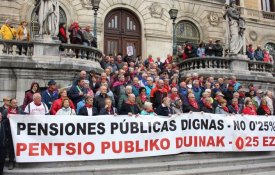 Pensionistas bascos voltam à rua para exigir pensões dignas e serviços públicos