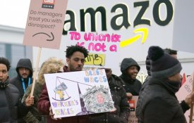 Trabalhadores da Amazon no Reino Unido em luta por melhores salários