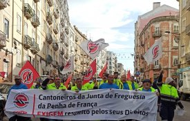 Trabalhadores da limpeza e higiene da Penha de França partem para a greve 