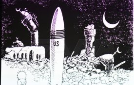 Exposição internacional de caricatura na Síria dedicada à resistência da Palestina