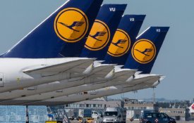 Pessoal de terra da Lufthansa em luta por melhores salários
