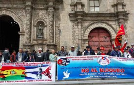 Amigos de Cuba erguem a voz contra o bloqueio