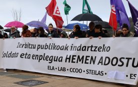 Mais de 100 concentrações a uma semana da greve na administração pública basca