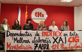 Trabalhadoras da Inditex na Galiza continuam a lutar por melhores condições