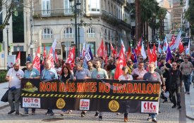 Em Vigo, manifestantes exigem medidas urgentes face à elevada sinistralidade laboral