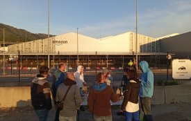 Trabalhadores da Amazon na Biscaia continuam em luta