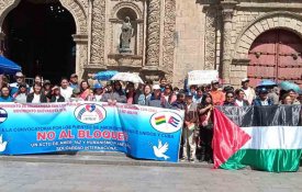 Na Bolívia exige-se o fim do bloqueio dos EUA a Cuba