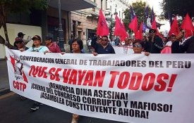  Pelos salários e a democracia, CGTP convoca jornada nacional de protesto no Peru