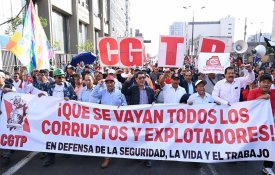 Trabalhadores peruanos saem à rua contra a precariedade e a repressão