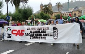 Trabalhadores da CAF exigem à administração que rompa relações com Israel