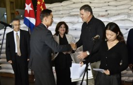 Cuba agradece à China envio de 30 mil toneladas de arroz