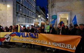 Acção solidária em Lisboa exige o fim das ameaças dos EUA à Venezuela