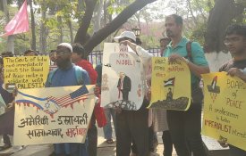 Manifestantes denunciam que Modi «opta por estar ao lado de Israel»