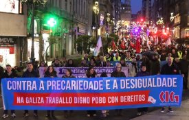 Mobilizações na Galiza por trabalho digno, direitos, paz e soberania 
