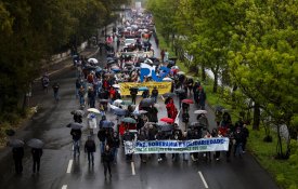 Em Lisboa e no Porto, centenas de manifestantes lutaram pela paz