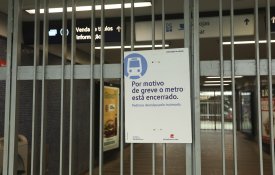 Adesão total à greve do Metro de Lisboa
