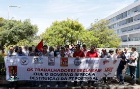 Trabalhadores da PT/MEO protestam em Aveiro