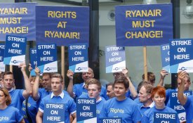 Sindicatos europeus avançam com greve na Ryanair no final de Setembro