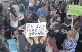 É cada vez mais forte em Buenos Aires o protesto contra os «tarifazos»