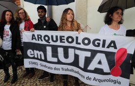  Greve dos trabalhadores de arqueologia da DGPC com adesão de 70%