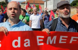 Adesão total à greve da EMEF em Guifões