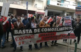 Trabalhadores do grupo Águas de Portugal em luta a 10 de Novembro