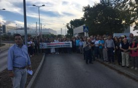Protesto no Hospital do Litoral Alentejano exige medidas