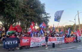 Ampla expressão de apoio a Cuba no centro de Roma