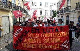 Greve na APAPOL contra trabalho ilegal ao domingo