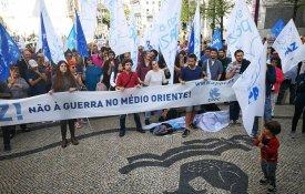 «Pela paz, contra a guerra no Irão»