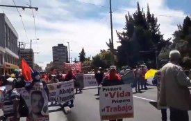 Protestos no Equador contra as medidas neoliberais do governo