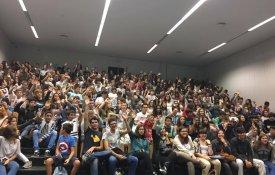 Alunos da Sebastião da Gama protestam contra a degradação da escola