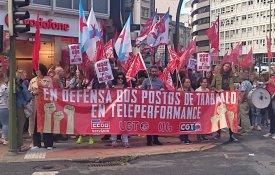 Trabalhadores da Teleperformance na Corunha em luta contra o despedimento colectivo